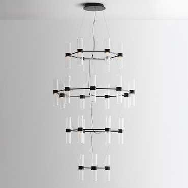 Zephyr Tiered Chandelier | Artemide at Lightology Zephyr Tiered Chandelier