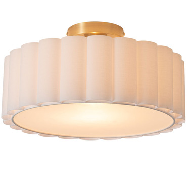 Scalloped Ceiling Light | Nova of California at Lightology Scalloped Ceiling Light