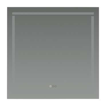 Lingo Square Color-Select Mirror | Quorum at Lightology Lingo Square Color-Select Mirror