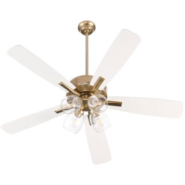 Ovation 4-Light Ceiling Fan | Quorum at Lightology Ovation 4-Light Ceiling Fan