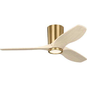 Seyra Smart Color-Select Hugger Ceiling Fan with Light | Visual Comfort Fan at Lightology Seyra Smart Color-Select Hugger Ceiling Fan with Light