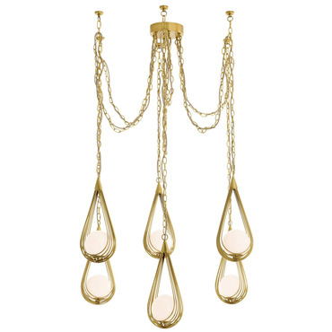 Ova Multi Drop Chandelier | Arteriors Home at Lightology Ova Multi Drop Chandelier