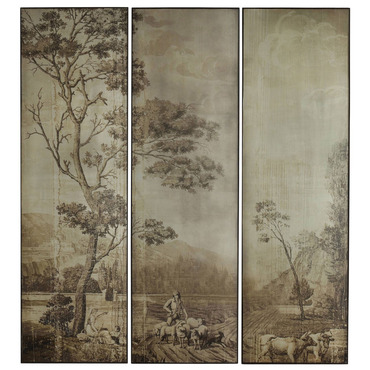 Pastorale Wall Plaque Set of 3 | Arteriors Home at Lightology Pastorale Wall Plaque Set of 3