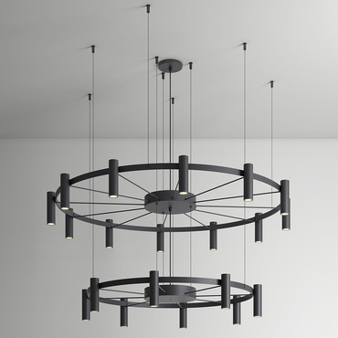 Laverd 2-Tier Chandelier | Estiluz at Lightology Laverd 2-Tier Chandelier