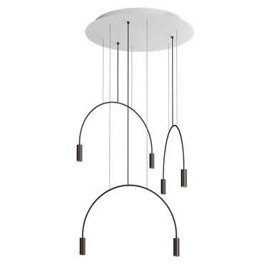 Volta Round Multi Light Pendant | Estiluz at Lightology Volta Round Multi Light Pendant