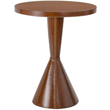 Gabe Leather Accent Table | Regina Andrew at Lightology Gabe Leather Accent Table