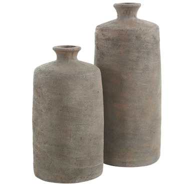 Terrene Vase Set of 2 | Uttermost at Lightology Terrene Vase Set of 2