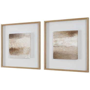 Between Lines Hand Painted Canvas Set of 2 | Uttermost at Lightology Between Lines Hand Painted Canvas Set of 2