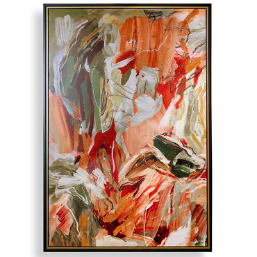 Garden City Hand Painted Canvas | Uttermost at Lightology Garden City Hand Painted Canvas