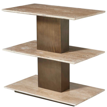 Travertini Accent Table | Uttermost at Lightology Travertini Accent Table