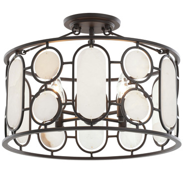 Oval Office Semi Flush Ceiling Light