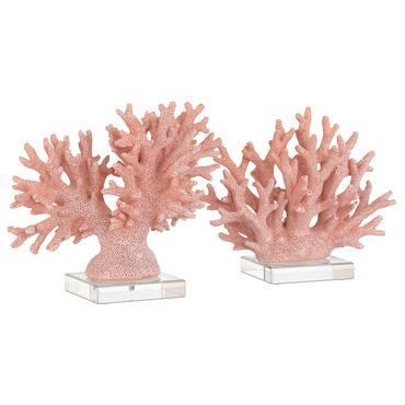 Fire Coral Set of 2