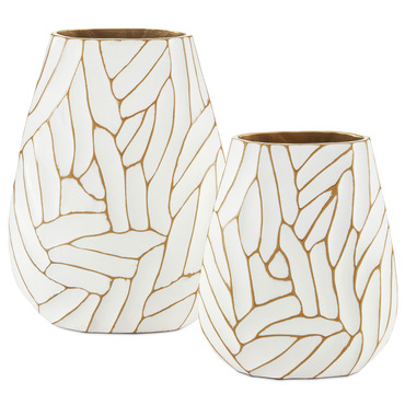 Anika Vase Set of 2 | Currey & Company at Lightology Anika Vase Set of 2