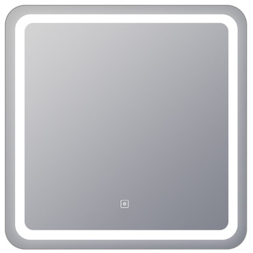 Aria Square Lighted Mirror | Electric Mirror at Lightology Aria Square Lighted Mirror