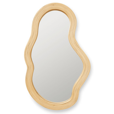 Pond Rattan Mirror | Ferm Living at Lightology Pond Rattan Mirror