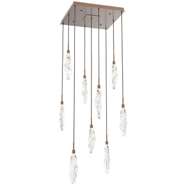 Icefall Square Multi-Light Pendant | Hammerton Studio at Lightology Icefall Square Multi-Light Pendant