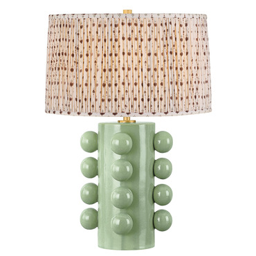 Roselle Table Lamp with Gathered Drum Shade | Hudson Valley Lighting at Lightology Roselle Table Lamp with Gathered Drum Shade