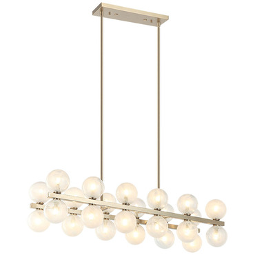 Nimbus Linear Chandelier | Matteo Lighting at Lightology Nimbus Linear Chandelier
