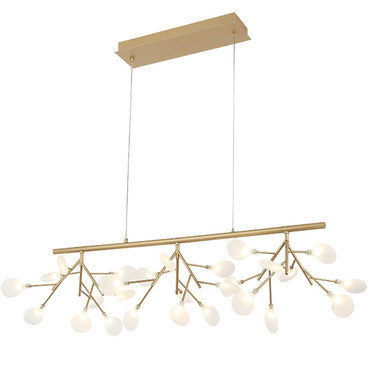 Hydrangea Bloom Linear Chandelier | Matteo Lighting at Lightology Hydrangea Bloom Linear Chandelier