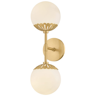 Paige 2-Light Wall Sconce | Mitzi at Lightology Paige 2-Light Wall Sconce