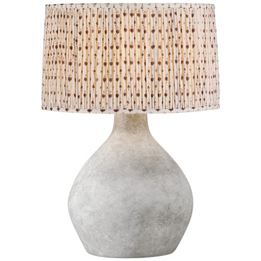 Zen Table Lamp with Gathered Drum Shade | Troy Lighting at Lightology Zen Table Lamp with Gathered Drum Shade