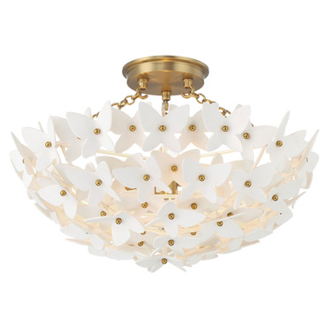 Killian Semi Flush Ceiling Light | Crystorama at Lightology Killian Semi Flush Ceiling Light