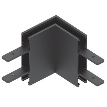 MicroTrack HiLo 48VDC 2-Circuit Suspension Track L-Connector | PureEdge Lighting at Lightology MicroTrack HiLo 48VDC 2-Circuit Suspension Track L-Connector