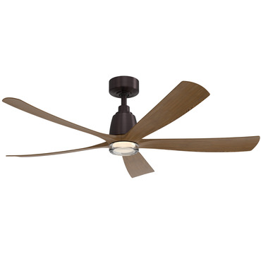 Kute5 Smart Ceiling Fan with Double Walled Light | Fanimation at Lightology Kute5 Smart Ceiling Fan with Double Walled Light