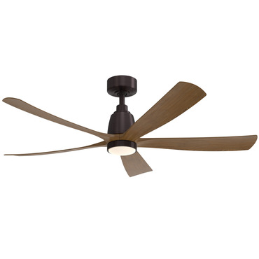 Kute5 Smart Ceiling Fan with Knurled Light | Fanimation at Lightology Kute5 Smart Ceiling Fan with Knurled Light