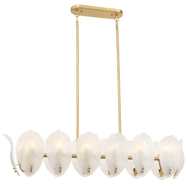 Orchid Linear Chandelier | Metropolitan Lighting at Lightology Orchid Linear Chandelier