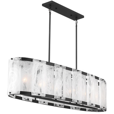Veil Linear Chandelier | Minka Lavery at Lightology Veil Linear Chandelier