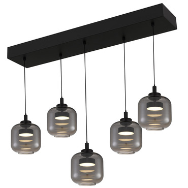 Lenora Color Select Linear Multi-Light Pendant | Quoizel at Lightology Lenora Color Select Linear Multi-Light Pendant