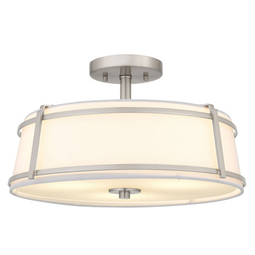 Sloane Semi Flush Ceiling Light | Quoizel at Lightology Sloane Semi Flush Ceiling Light