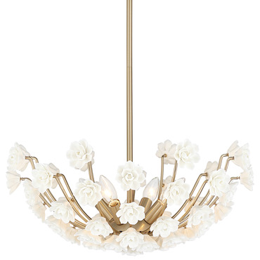 Flores Chandelier | Savoy House at Lightology Flores Chandelier