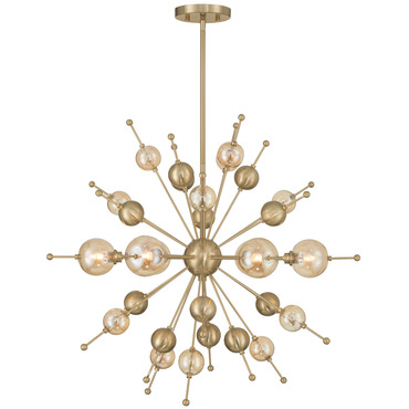 Crescent Starburst Chandelier | Savoy House at Lightology Crescent Starburst Chandelier