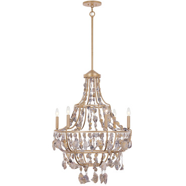 Leanne Chandelier | Savoy House at Lightology Leanne Chandelier