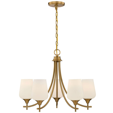 Octave Chandelier w/Opal Glass