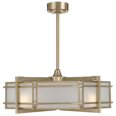 Canterbury LED Ceiling Fandelier | Savoy House at Lightology Canterbury LED Ceiling Fandelier