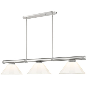Vanguard Linear Pendant with Plastic Cone Shade | Z-Lite at Lightology Vanguard Linear Pendant with Plastic Cone Shade