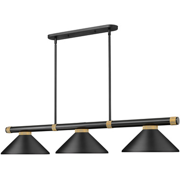 Vanguard Linear Metal Cone Pendant | Z-Lite at Lightology Vanguard Linear Metal Cone Pendant