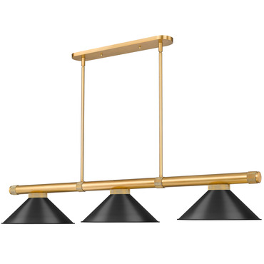 Vanguard Linear Pendant with Metal Cone Shade | Z-Lite at Lightology Vanguard Linear Pendant with Metal Cone Shade
