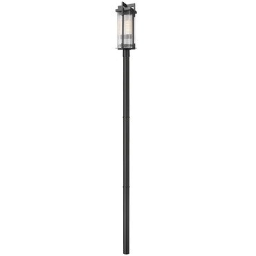Fortis Outdoor Posted Light with Burial Base | Z-Lite at Lightology Fortis Outdoor Posted Light with Burial Base