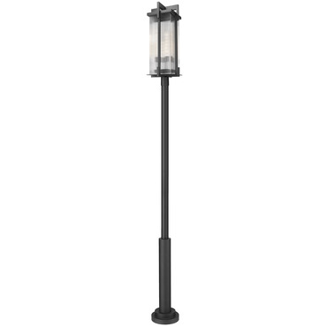 Fortis Outdoor Post Mounted Light with Cylinder Base | Z-Lite at Lightology Fortis Outdoor Post Mounted Light with Cylinder Base