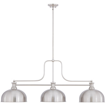 Melange Linear Pendant with Dome Metal Shades | Z-Lite at Lightology Melange Linear Pendant with Dome Metal Shades