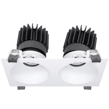 Luca 3.5 inch Static White 2-Light Multiples with Trim | PureEdge Lighting at Lightology Luca 3.5 inch Static White 2-Light Multiples with Trim