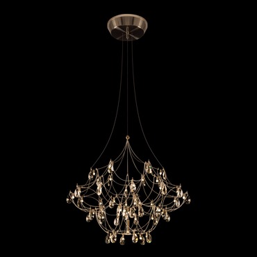 Crystal Galaxy Chandelier By Pureedge Lighting Cryga24 12 K1 Sn Crystal Galaxy Chandelier With Downlight