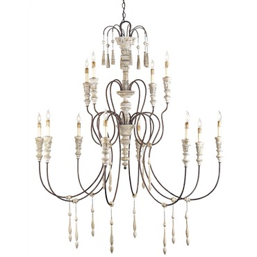 Hannah Chandelier | Currey and Company at Lightology Hannah Chandelier
