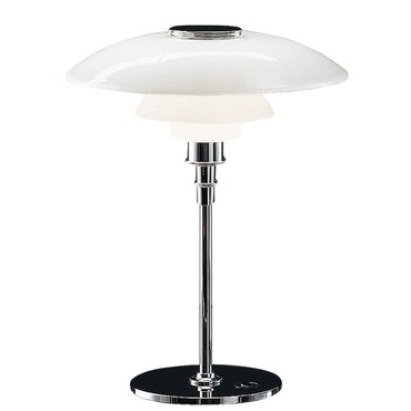 PH 4 1/2 - 3 1/2 Glass Table Lamp