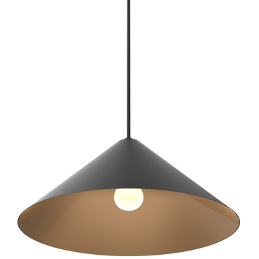 Cords Wide Cone Pendant | Blackjack Lighting at Lightology Cords Wide Cone Pendant