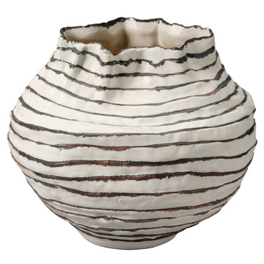 Curvature Ceramic Vessel | Jamie Young Company at Lightology Curvature Ceramic Vessel